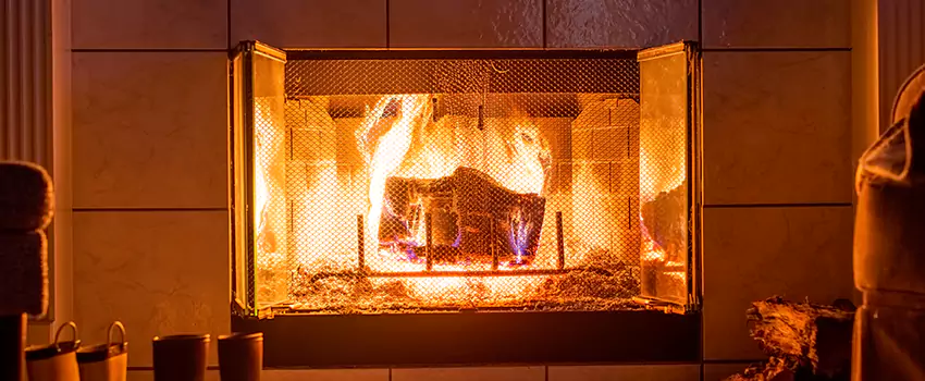 Mendota Hearth Landscape Fireplace Installation in Acworth, Georgia